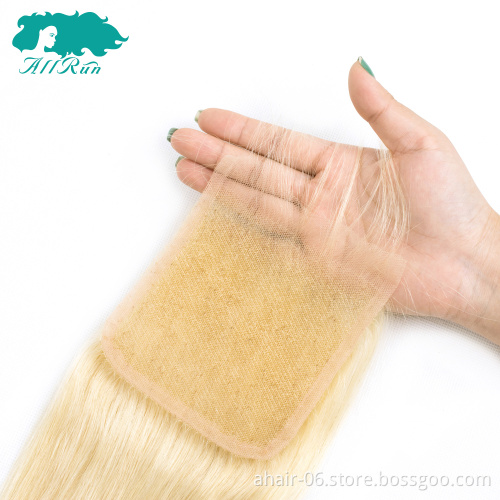 Very Popular 613# 10A 4x4 Swiss Lace Natural Color 100% Brazilian Virgin Human Hair Straight 10"-20" Lace Closure, Fast Shipping